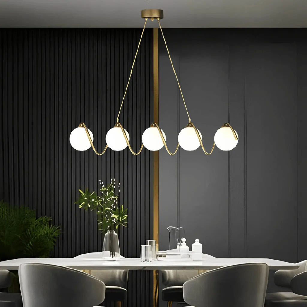 Stellar Linear Bohemian Setting Chandelier (0973/5)