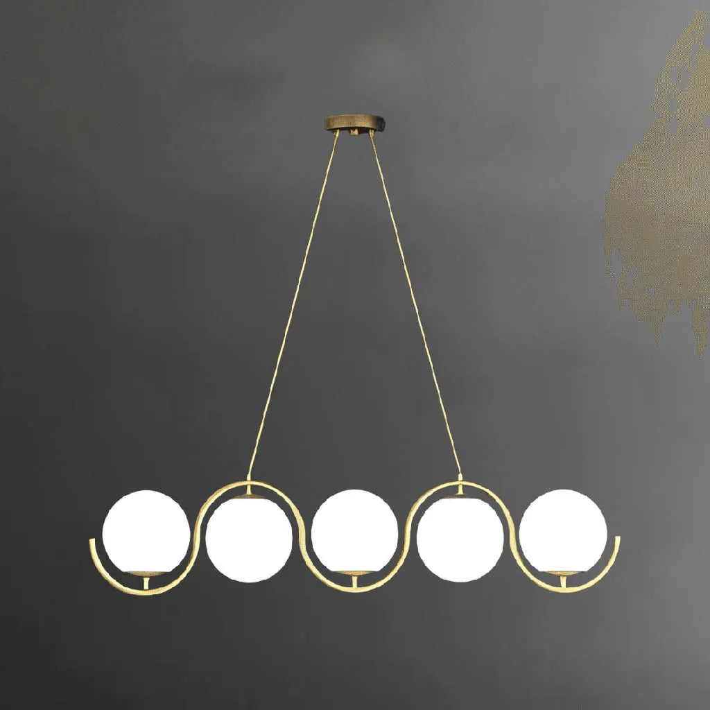 Dance of Glow Golden Finish Pendant Light (0974/5)