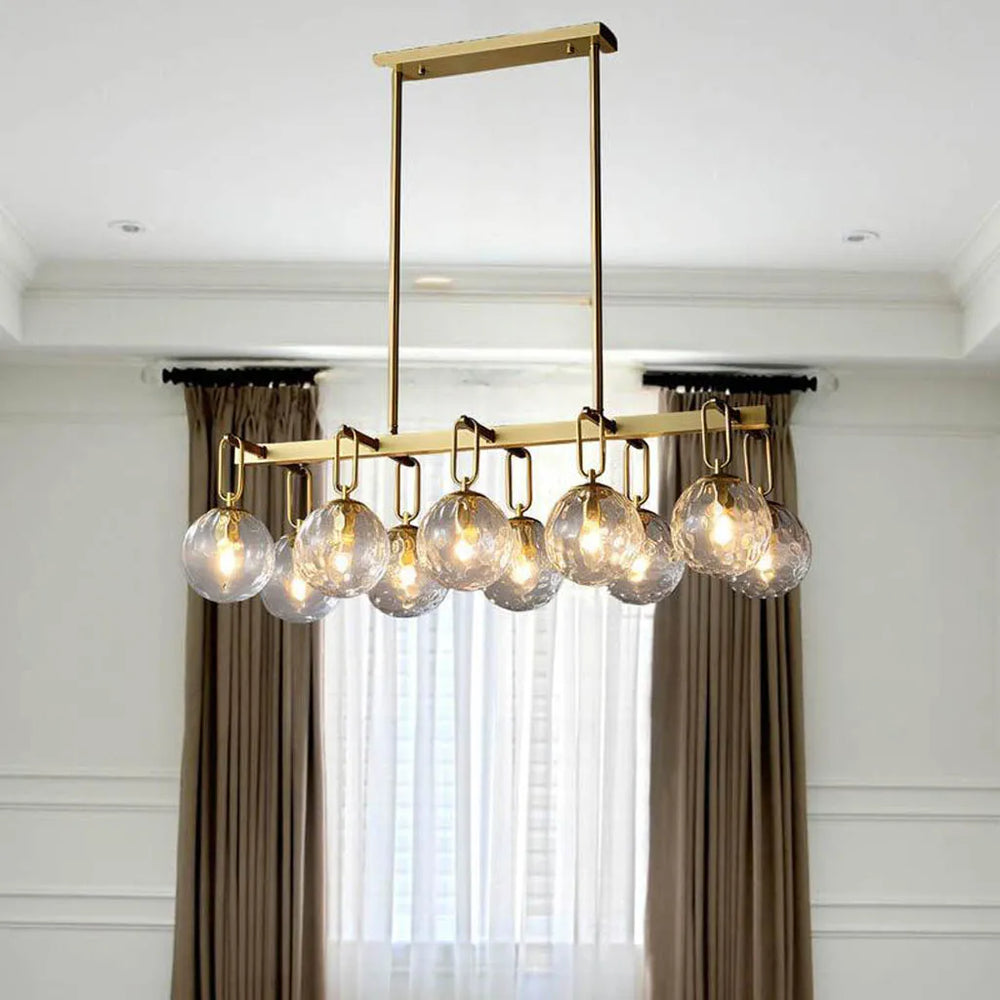 Auric Globe Brass Finish Luxe Chandelier (6012/10)