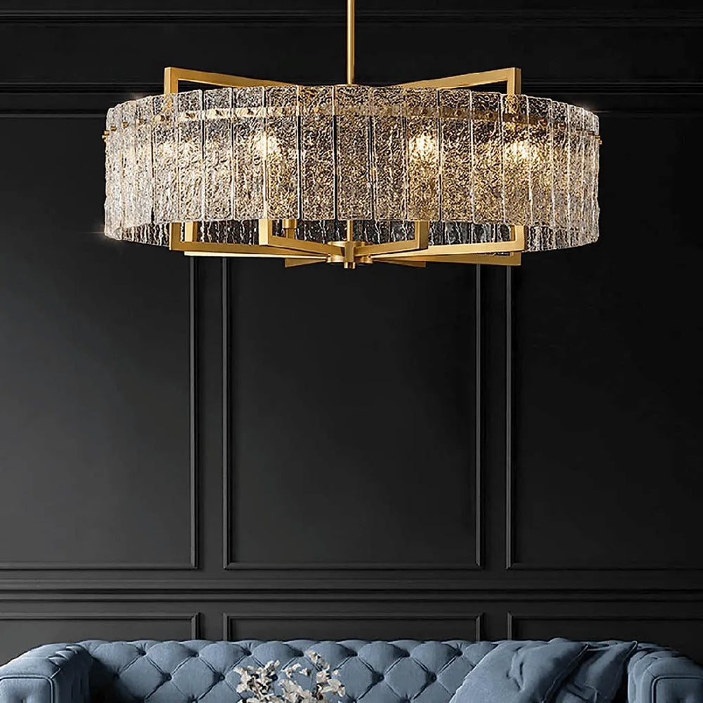 Twinkling Tapestry Brass Finish Luxe Chandelier (6045)