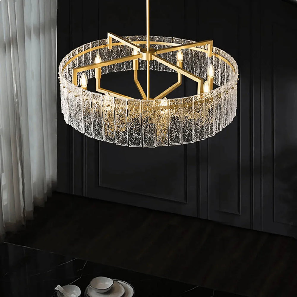 
                      
                        Twinkling Tapestry Brass Finish Luxe Chandelier (6045)
                      
                    