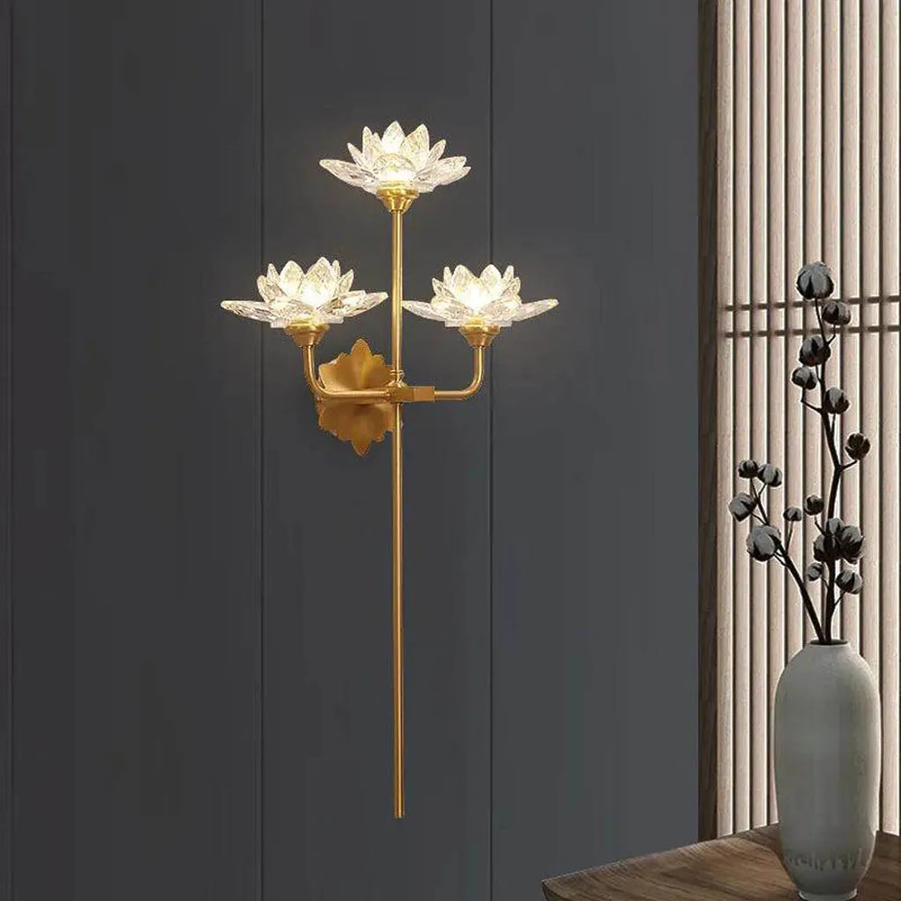 Gleaming Lotus Indoor LED Wall Light (6601/W3B)