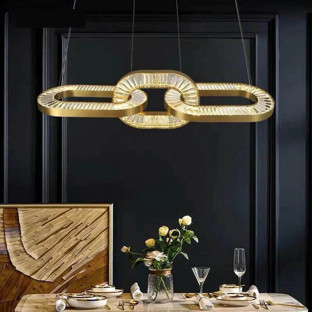 Torus Modern Room Crystal Chandelier