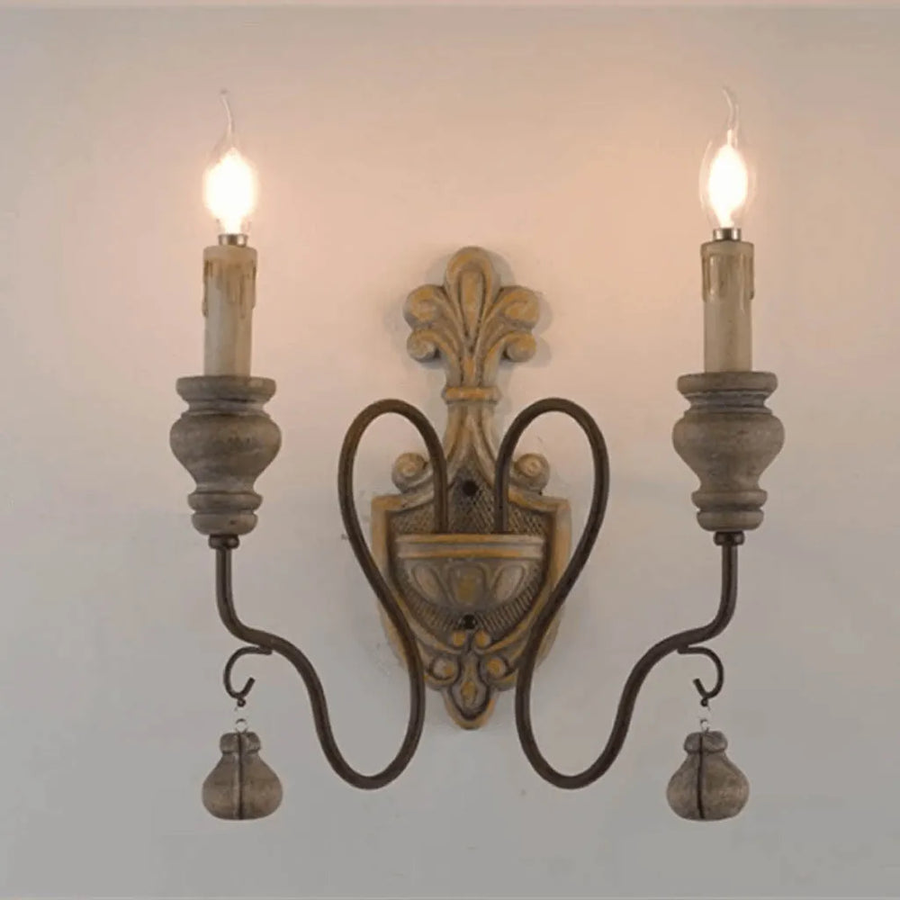 
                      
                        Rustic Romance Antique Wood Wall Light (9122/2)
                      
                    