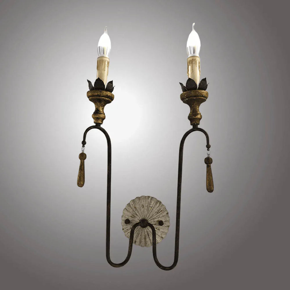 French Country Candle Wall Lamp by Gloss (9324/2)