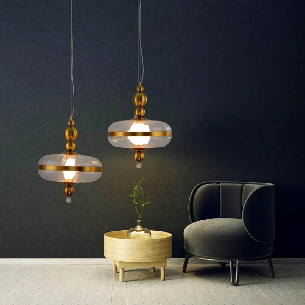 Echo of Luxe Golden Finish Pendant Light (A1856/350/A)