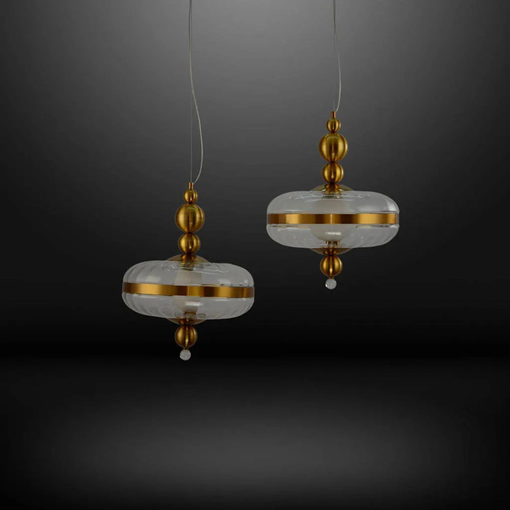 
                      
                        Echo of Luxe Golden Finish Pendant Light (A1856/350/A)
                      
                    