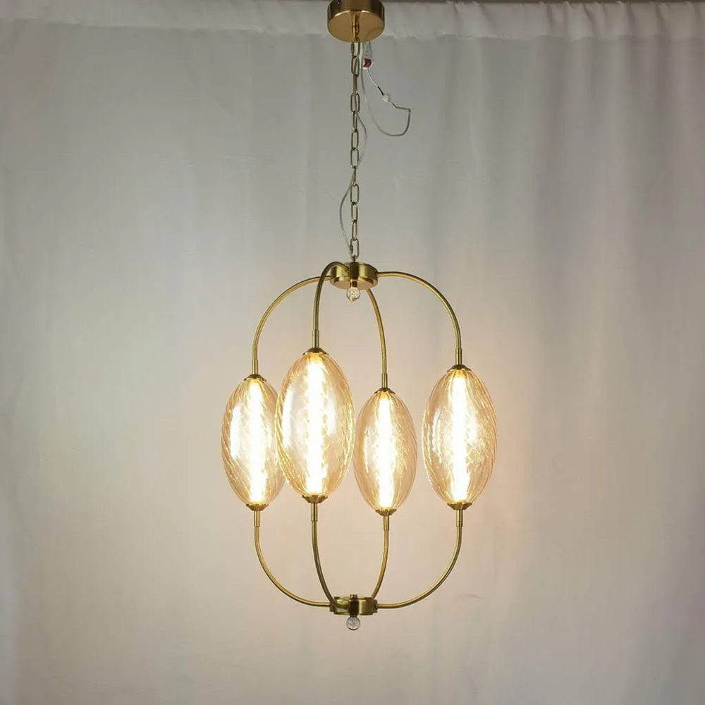 
                      
                        Frost Firefly Amber Glass Chandelier (A1892/4/A3)
                      
                    