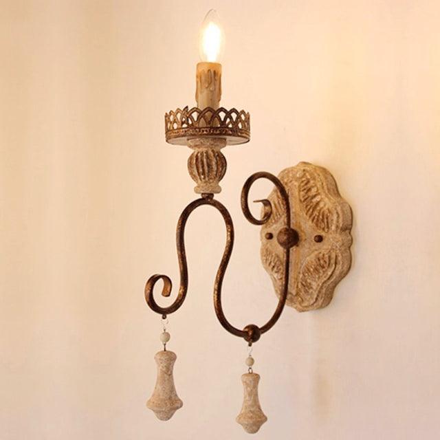 Antique Iron Wall Lamp by Gloss (9329/1) - Ashoka Lites