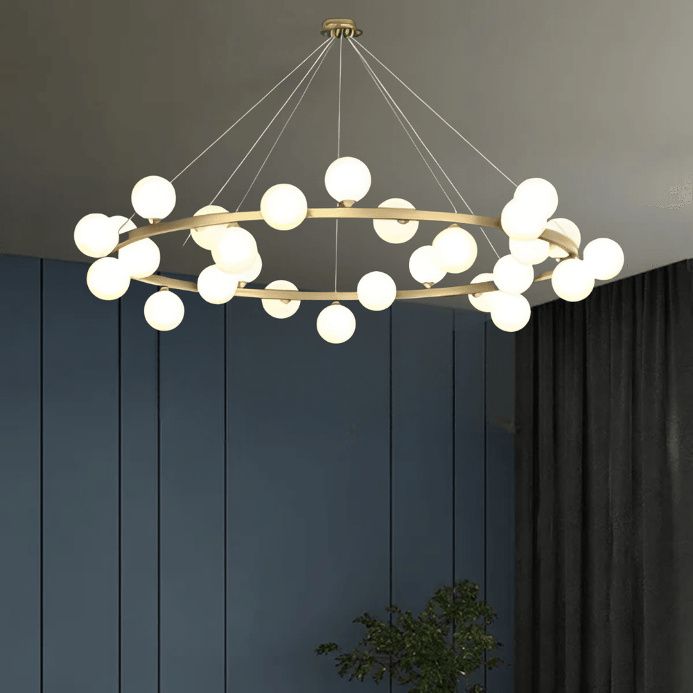 
                      
                        Aura Chandelier by Gloss (0987/28) - Ashoka Lites
                      
                    