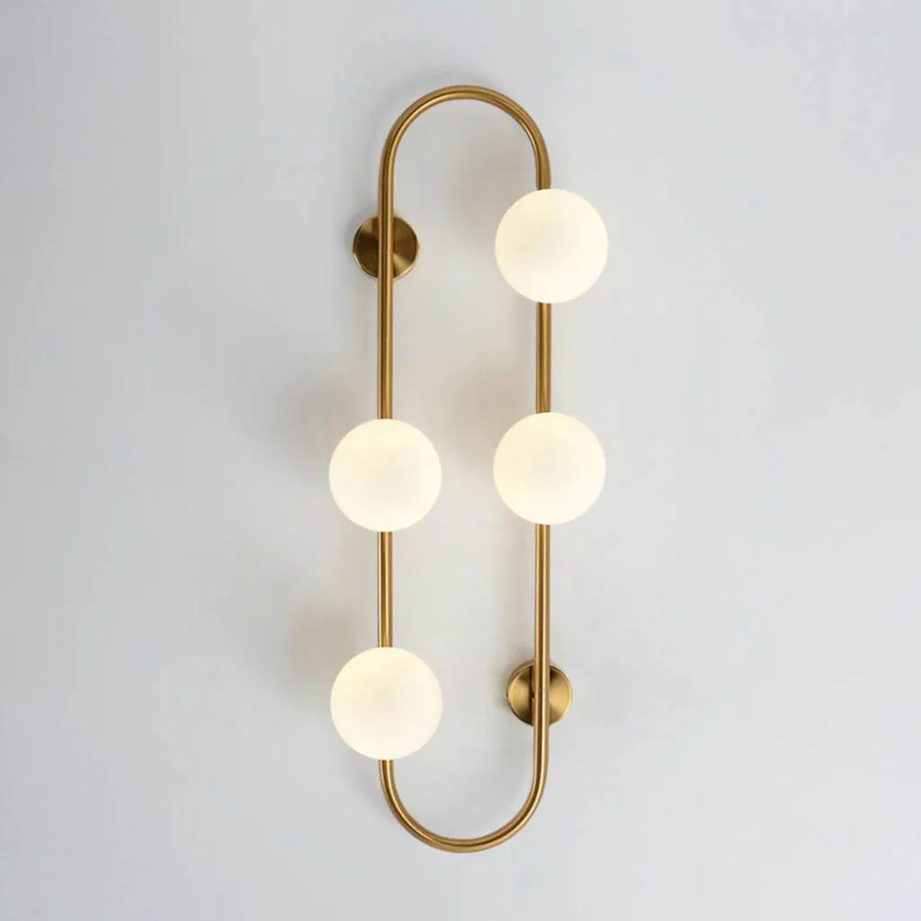 Milky Majesty Gold Bronze Indoor Wall Light (B5092/4L)