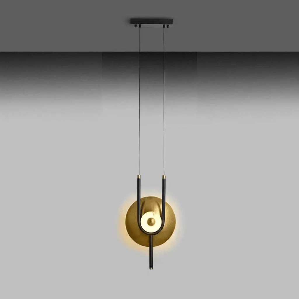 Drips of Delight Black and Golden Pendant Light (B900)