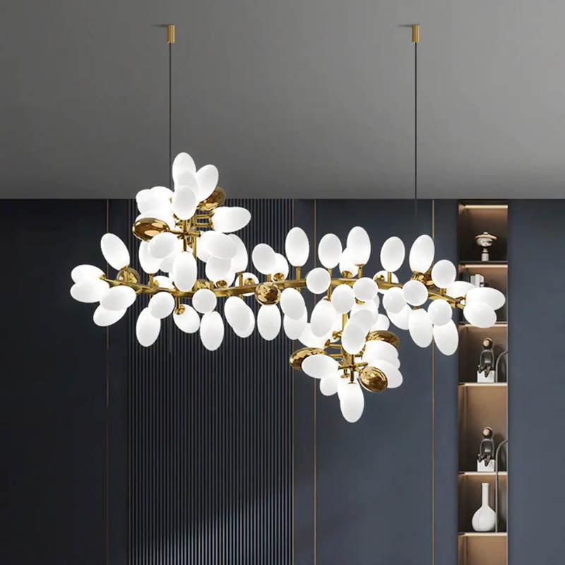 
                      
                        BUY ONLINE Luxury Feel Glass Chandelier Light by Gloss (9089) - Best Chandelier for home decoration
                      
                    