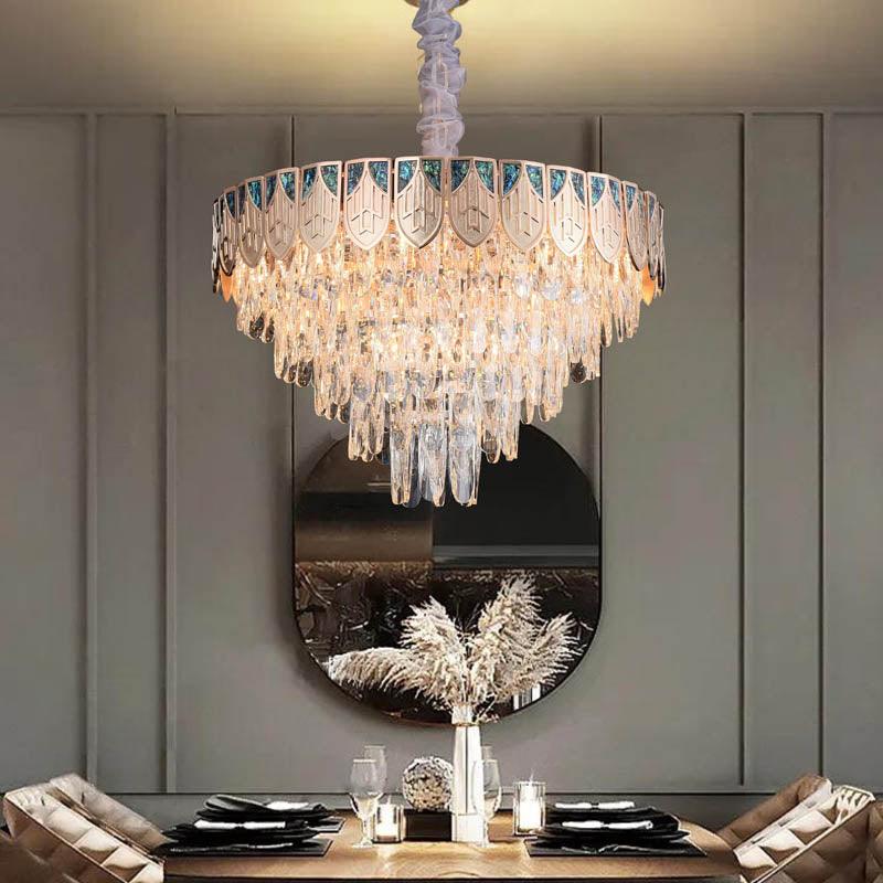 
                      
                        BUY Online Round K9 Clear Crystal Chandelier by Gloss (21100) - Best Chandelier for home decor
                      
                    