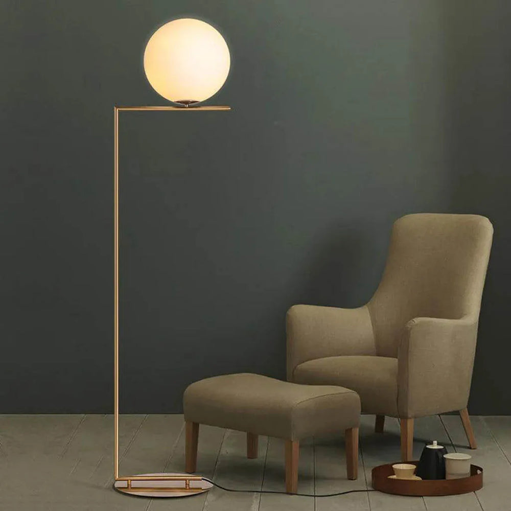 Golden Bulb Vertical Floor Lamp by Gloss (F9086)