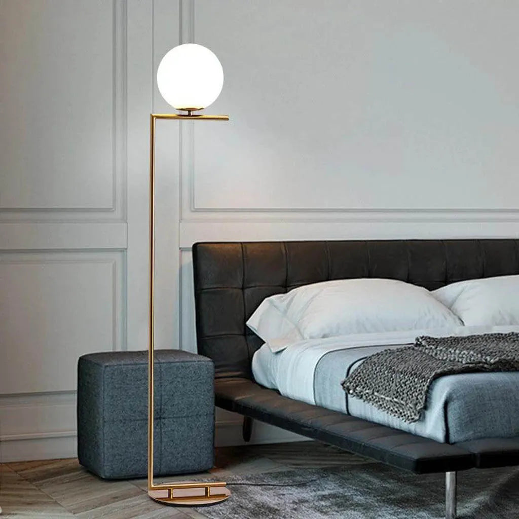 Golden Bulb Vertical Floor Lamp by Gloss (F9086)