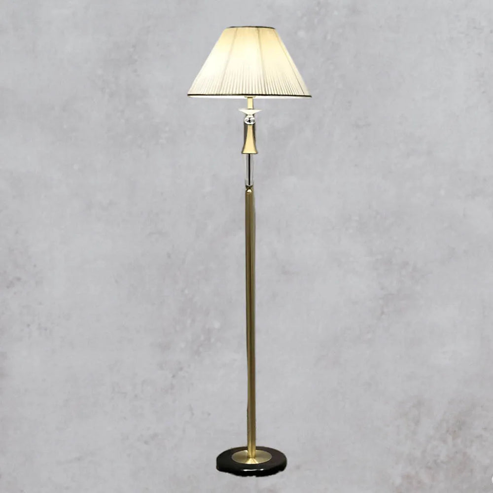 Nostalgia Beam Golden Finish Floor Lamp (F9675)