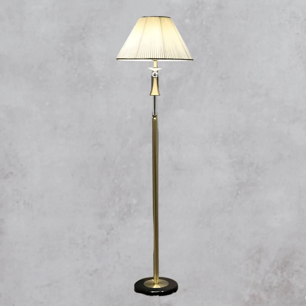 Nostalgia Beam Golden Finish Floor Lamp (F9675)