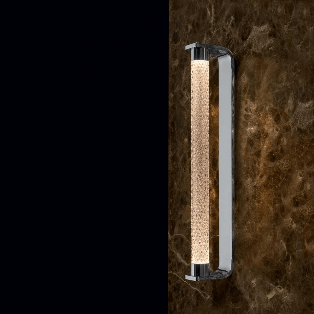 Luxury Italian Design Iron Glass Rose Gold Led Wall Lamp by Gloss (DB0311) - Ashoka Lites