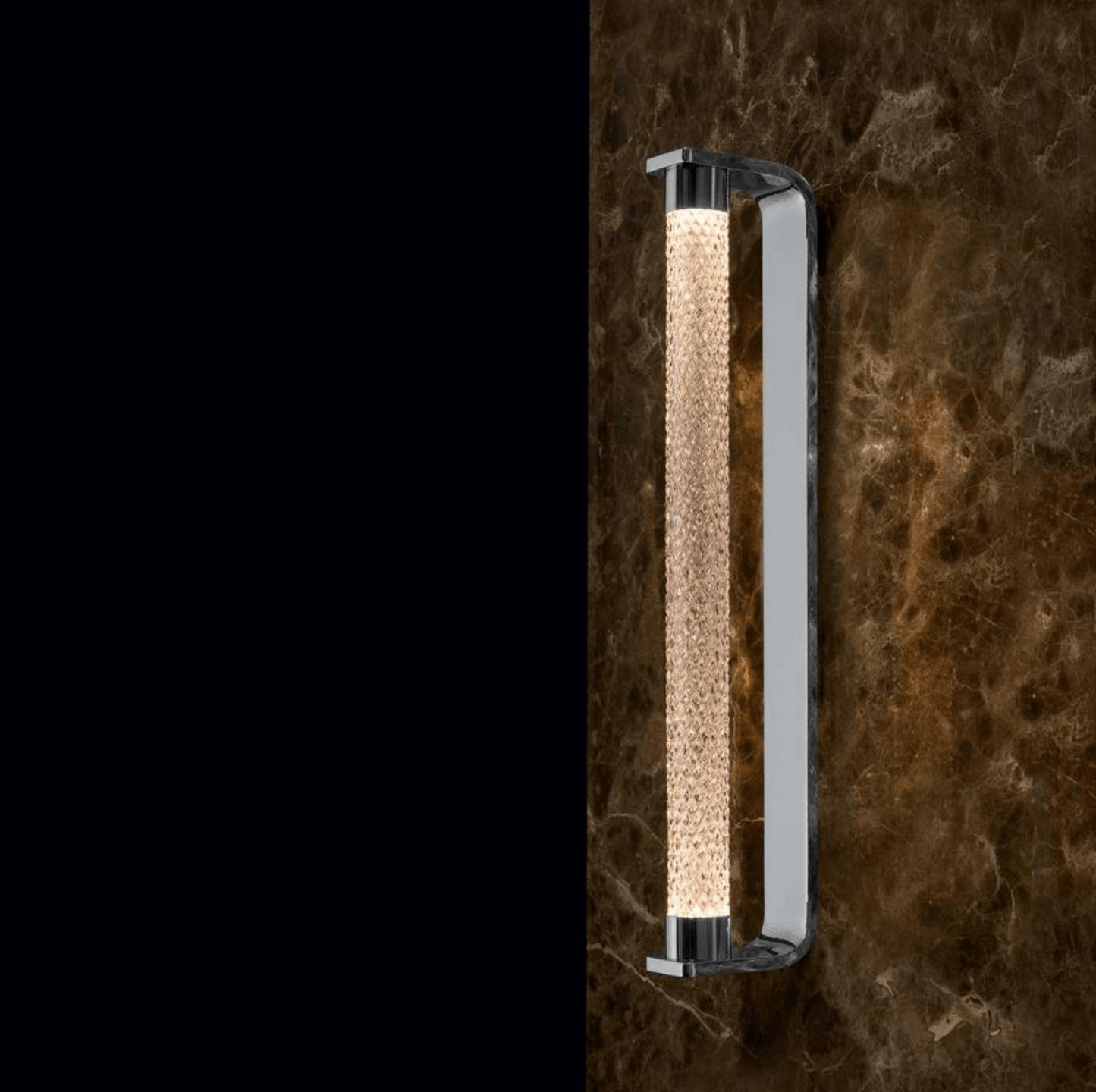 Luxury Italian Design Iron Glass Rose Gold Led Wall Lamp by Gloss (DB0311) - Ashoka Lites