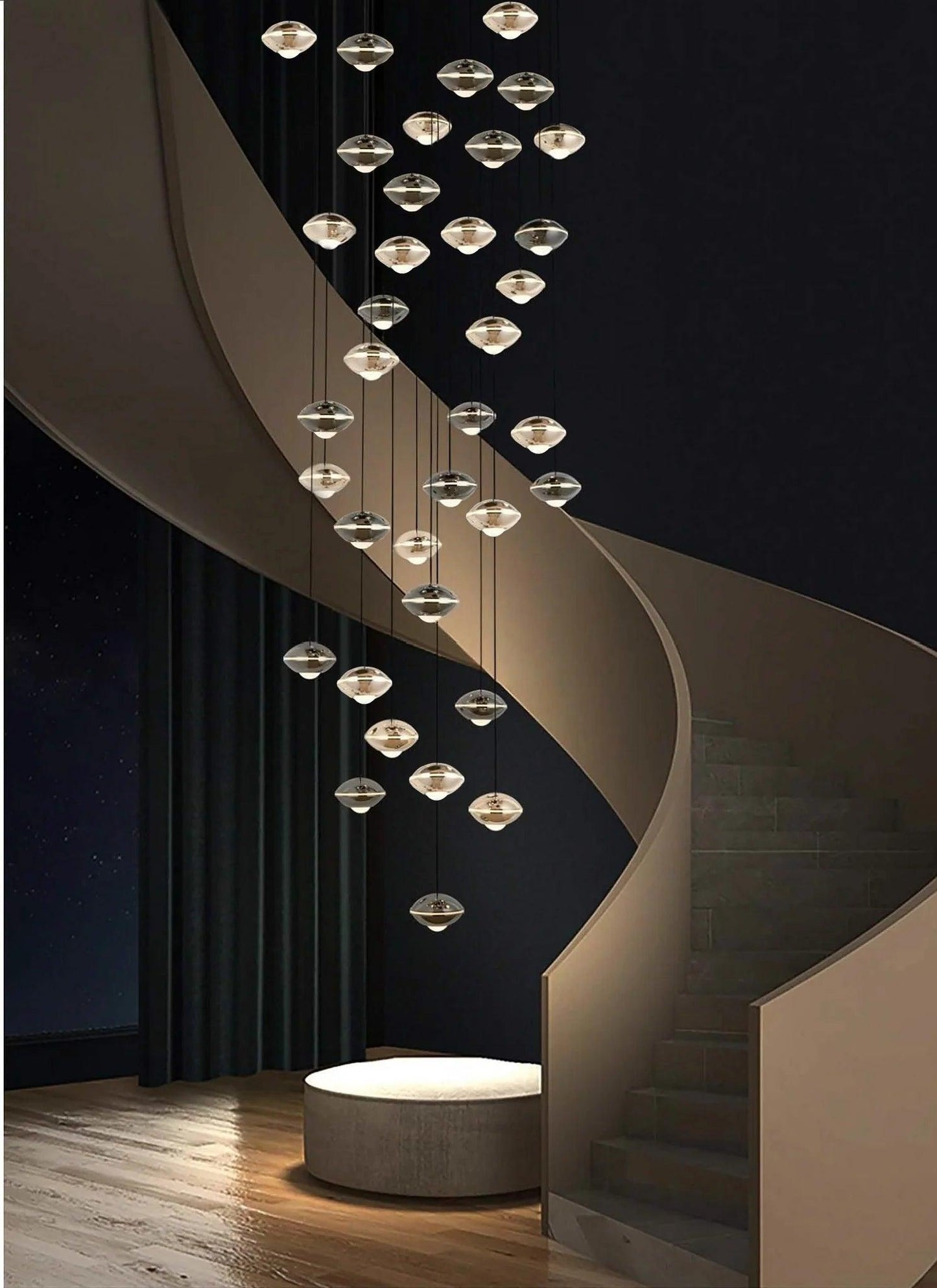 Meta Chandelier by Gloss (P0723-36A) - Ashoka Lites