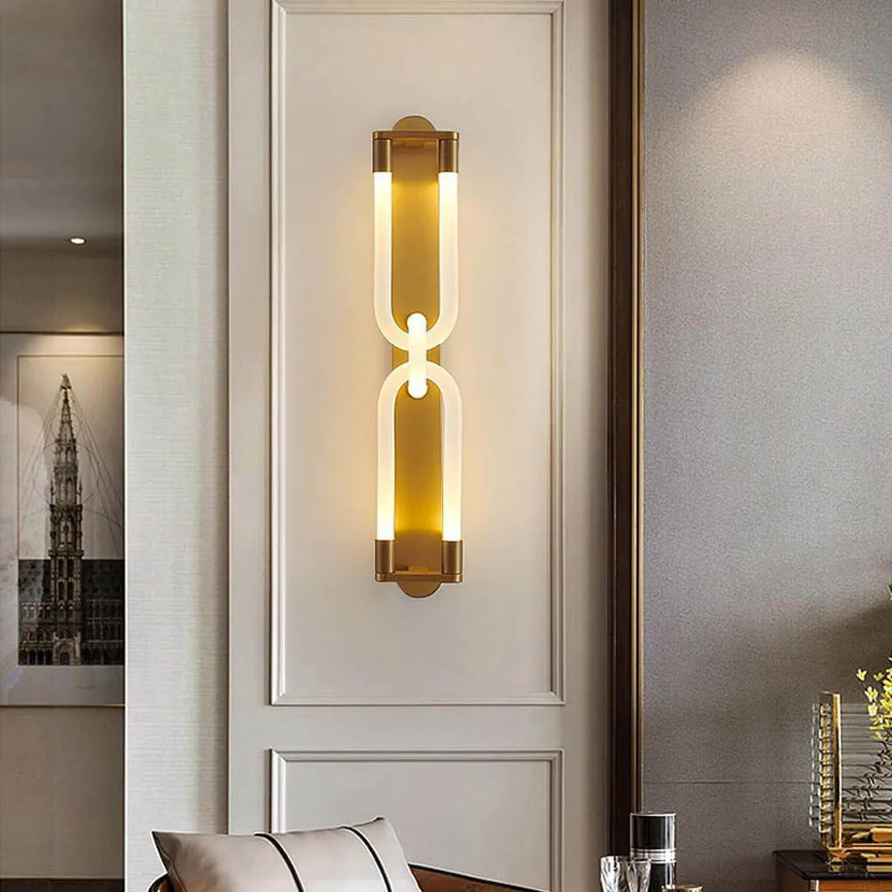 Twisty Golden Finish Indoor Wall Light (P3101-2)