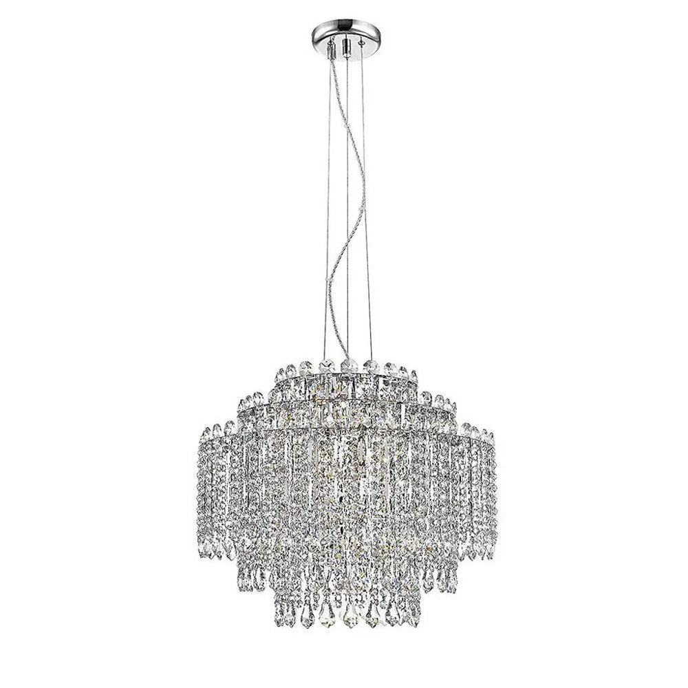 Twinkling Tapestry Chrome Luxe Chandelier (581901)