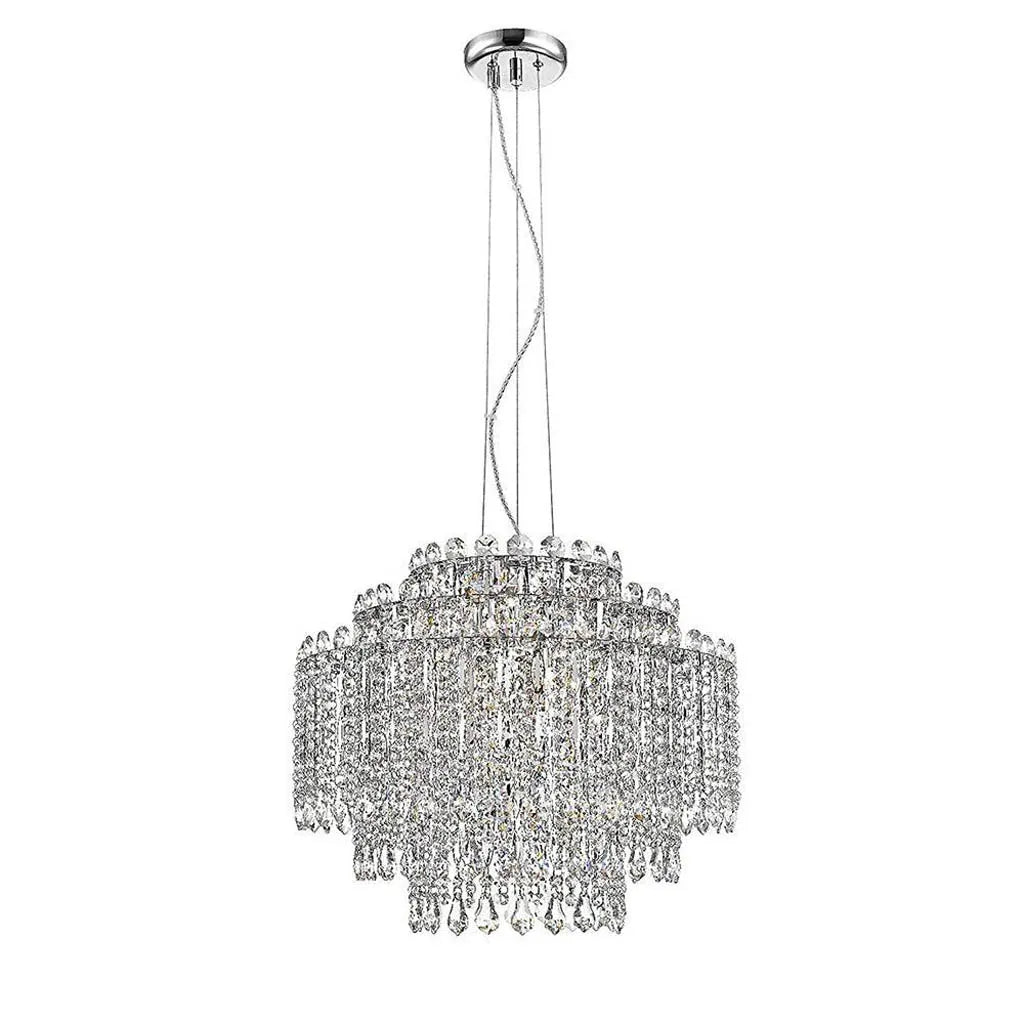 Twinkling Tapestry Chrome Luxe Chandelier (581901)