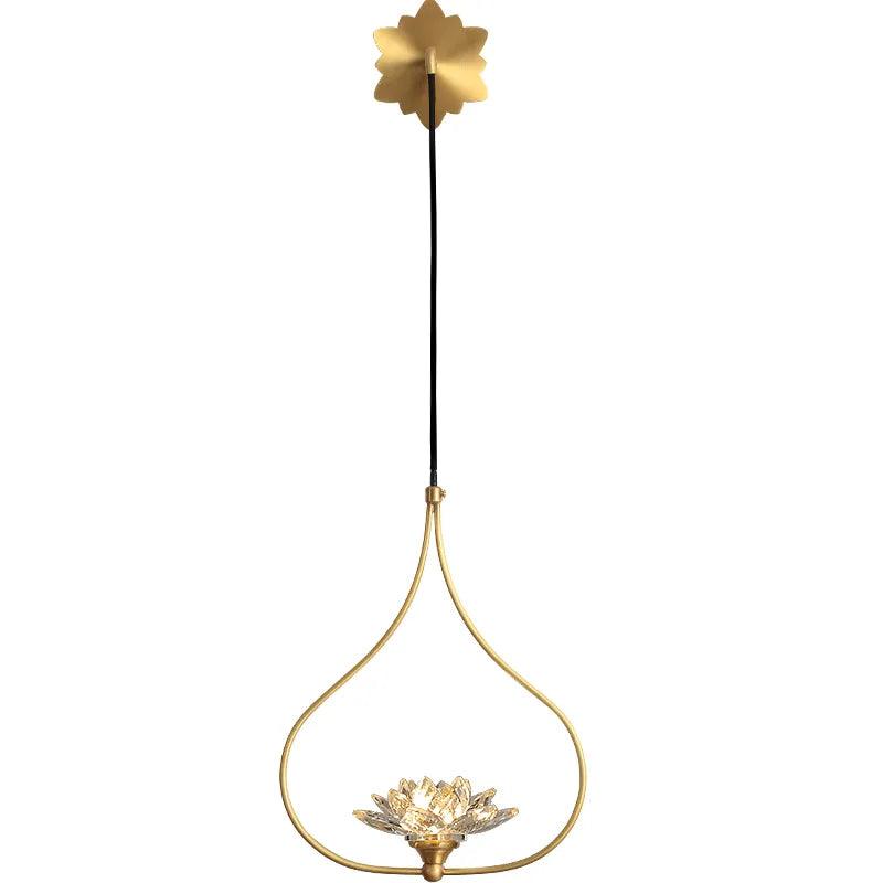 
                      
                        Premium Modern Brass Clear Lotus Crystal LED Wall Lamp by Gloss (6601/WA) - Ashoka Lites
                      
                    