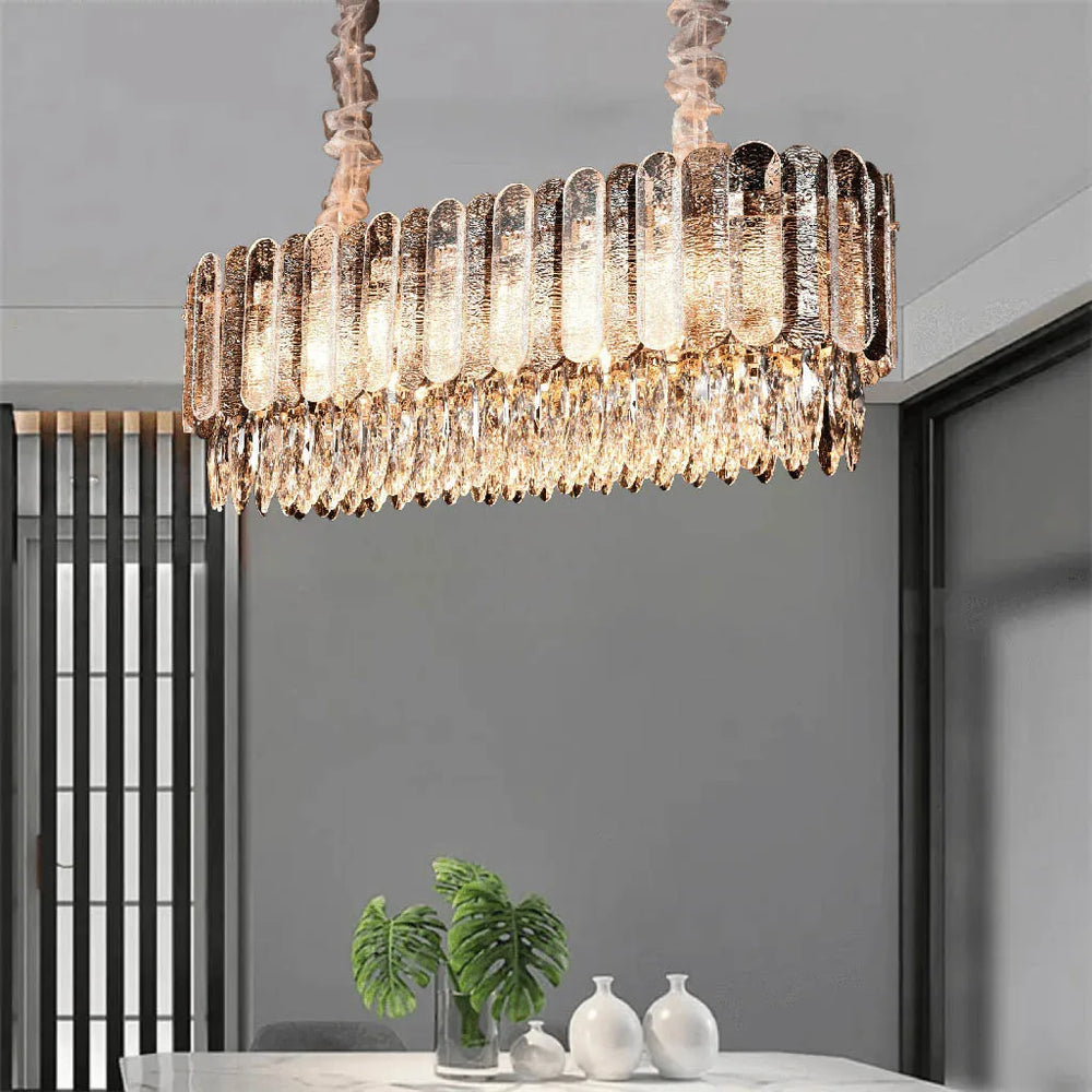 Rosette Drawing Room Crystal Chandelier (6212/Rectangle)