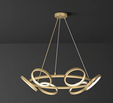 Small Round Ring Chandelier by Gloss(X38-6) - Ashoka Lites