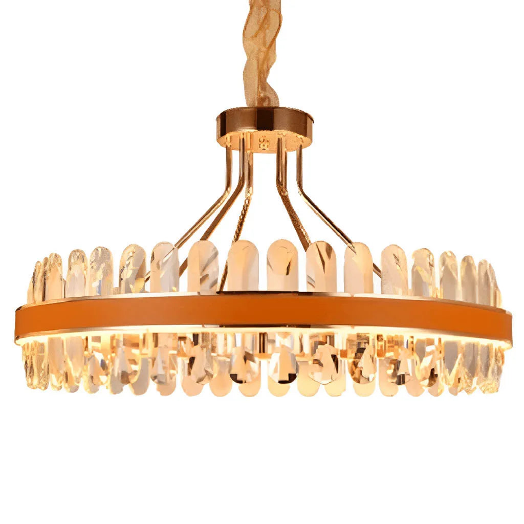 Halo Golden Brass Crystal Chandelier (SR8828/75)