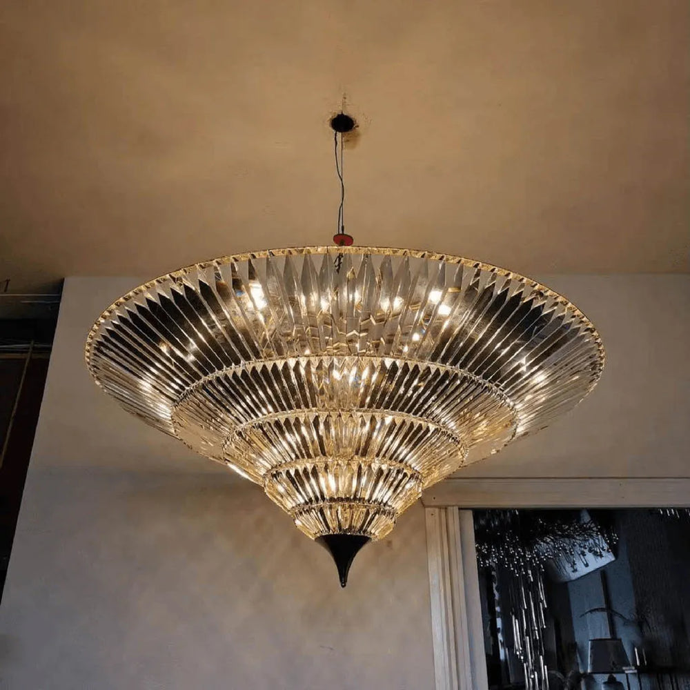 Geomatic Chrome Finish Crystal Chandelier (XQ-CR008)