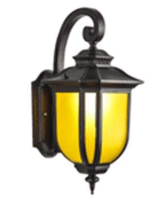 Yellow Glass Outdoor Wall Lamp by Gloss (WMD4703) - Ashoka Lites