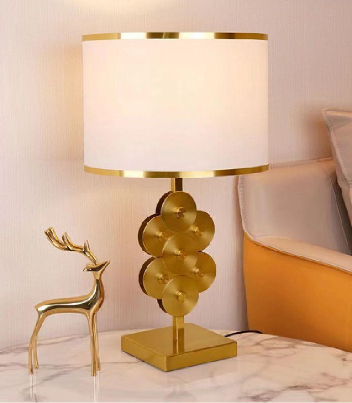 Modern Golden Table Desk Lamp Bedroom Bedside Lamp Dining Room Bar Table Lamp Living Room Kitchen Home Decor Light Fixtures by Gloss (T9665) - Ashoka Lites