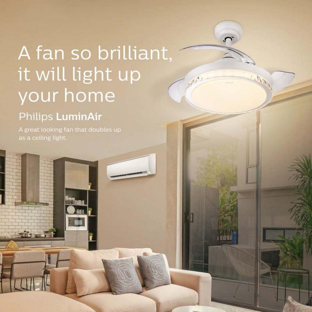 Philips Lumin Air Fancy Surface Light Crystal Fan (929002597001) - Ashoka Lites