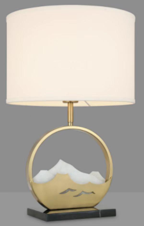 Acrylic Gold Iron Table Desk Lamp by Gloss (T6802) - Ashoka Lites