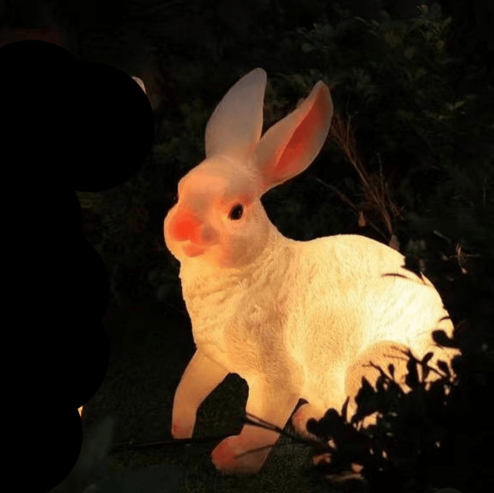 Unique Design Luminous Rabbit Waterproof Outdoor Garden LED Lamp by Gloss (9261) - Ashoka Lites