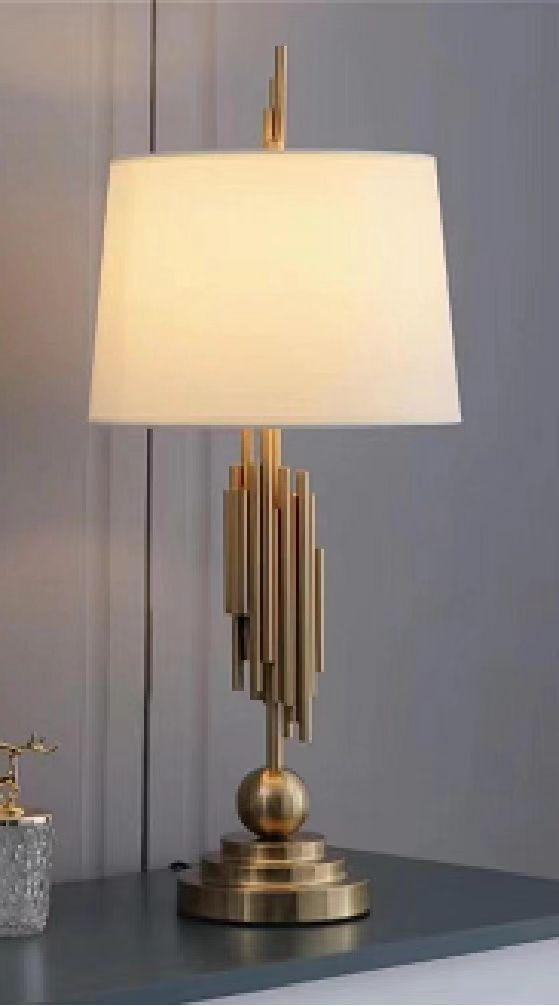 Unique Design Table Desk Lamp Golden Desk Light For Bed Room, Living Room, Hotel. Cafe by Gloss (T9235) - Ashoka Lites